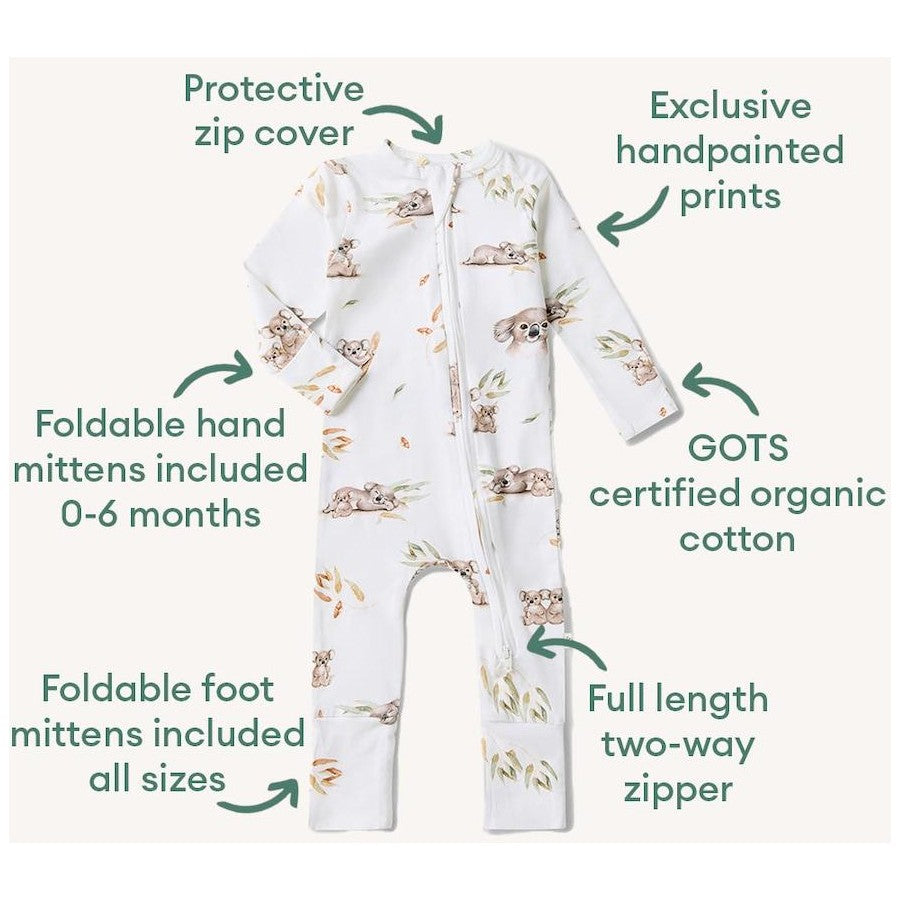 Snuggle Hunny / Snugglesuit Convertible Romper - Koala
