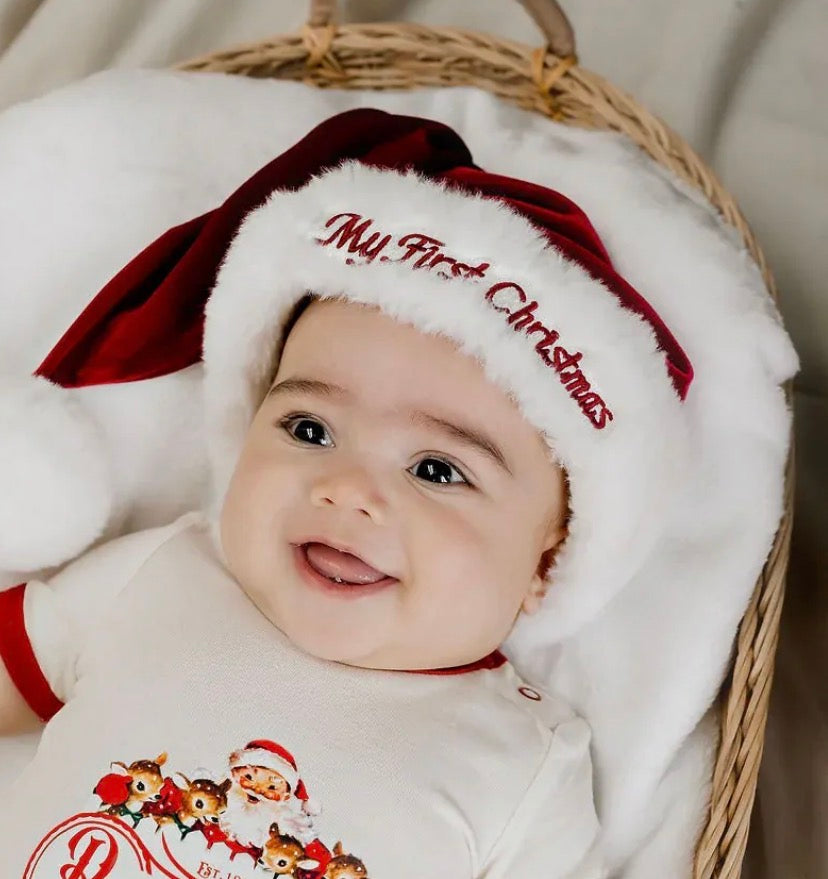 Confetti Kidz / Luxe My 1st Christmas Baby Santa Hat - 0-1 Year