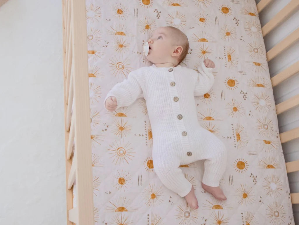 Bambella Designs / Waterproof Fitted Cot Sheet - Bohemian Sunshine