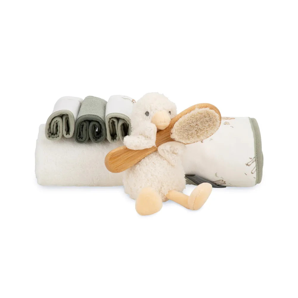 The Little Linen Company / Bath Gift Set - Fuzzy Duck