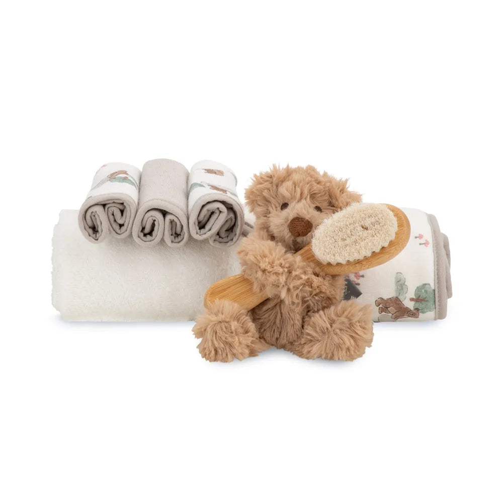 The Little Linen Company / Bath Gift Set - Willow Bear