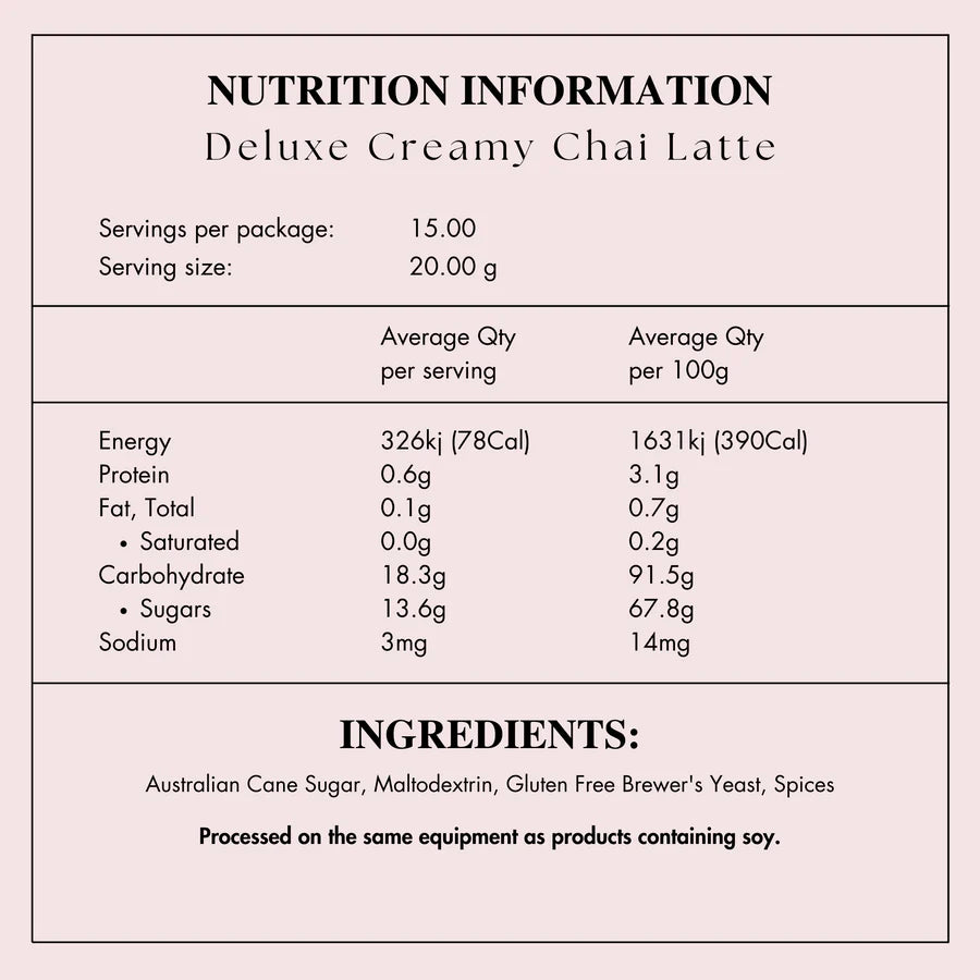 Made To Milk / Creamy Chai Latte Drink Mix
