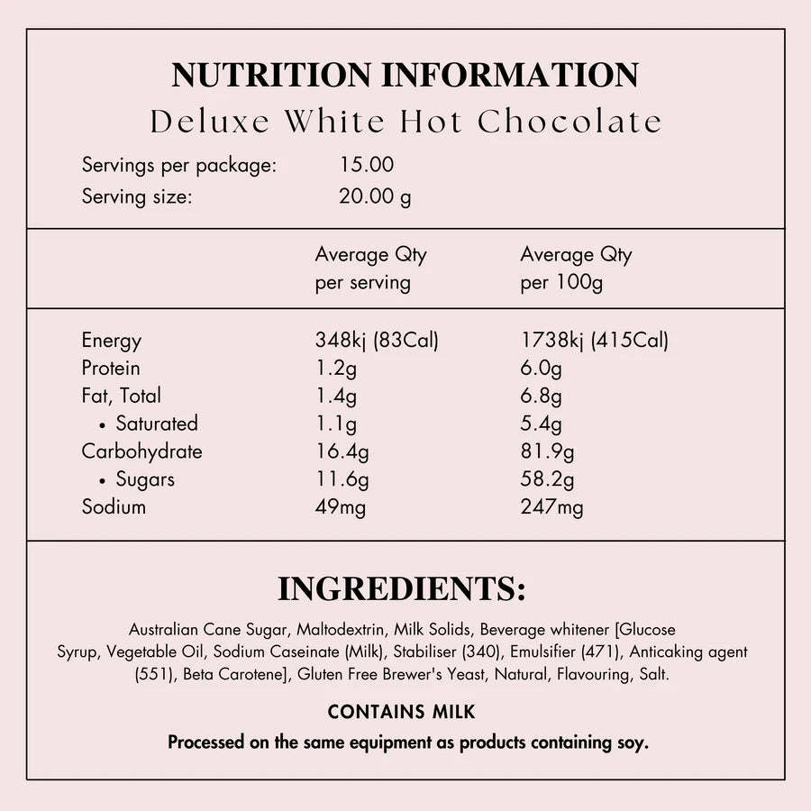 Made To Milk / White Hot Chocolate Drink Mix
