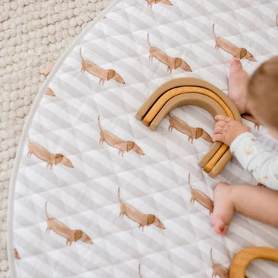 Bambella Designs / Waterproof Padded Play Mat - Dachshund Days