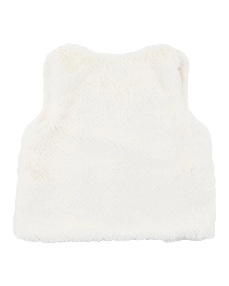 Fox & Finch / Botanica Embroidered Faux Fur Vest