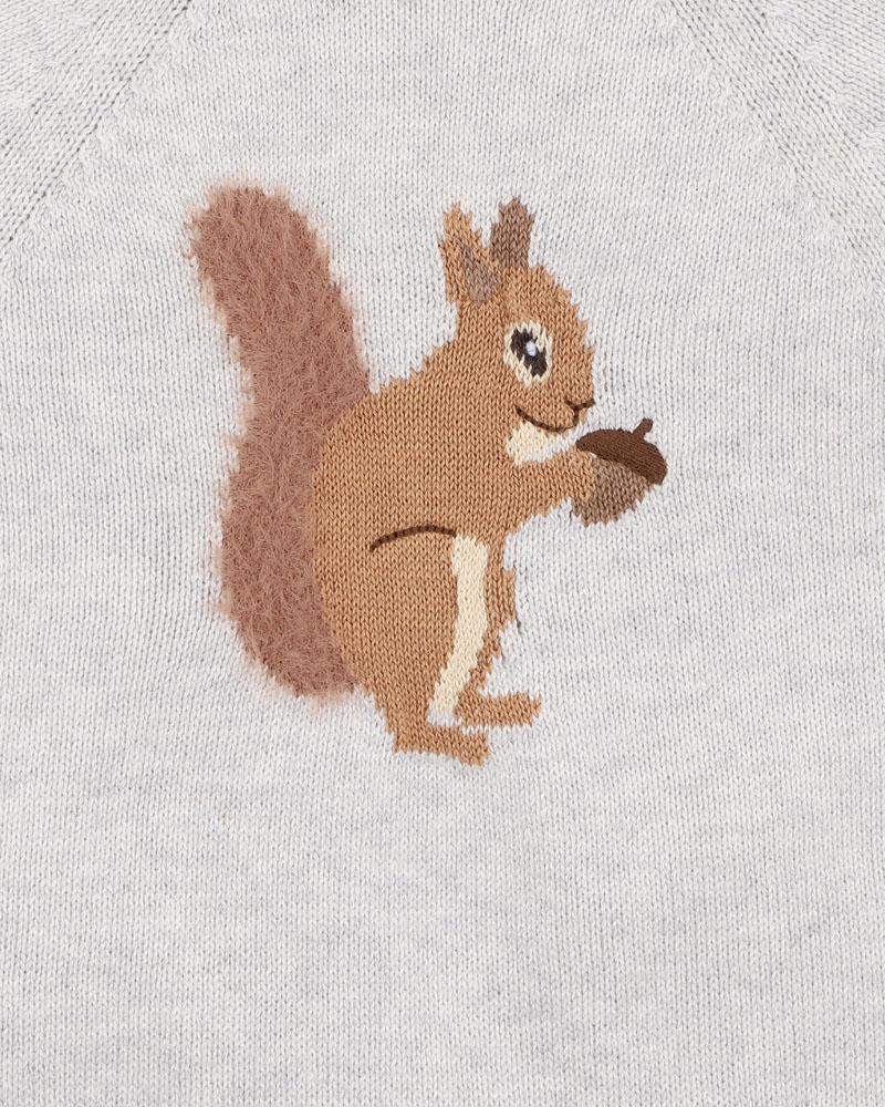 Bebe By Minihaha / Toby Squirrel Knitted Romper