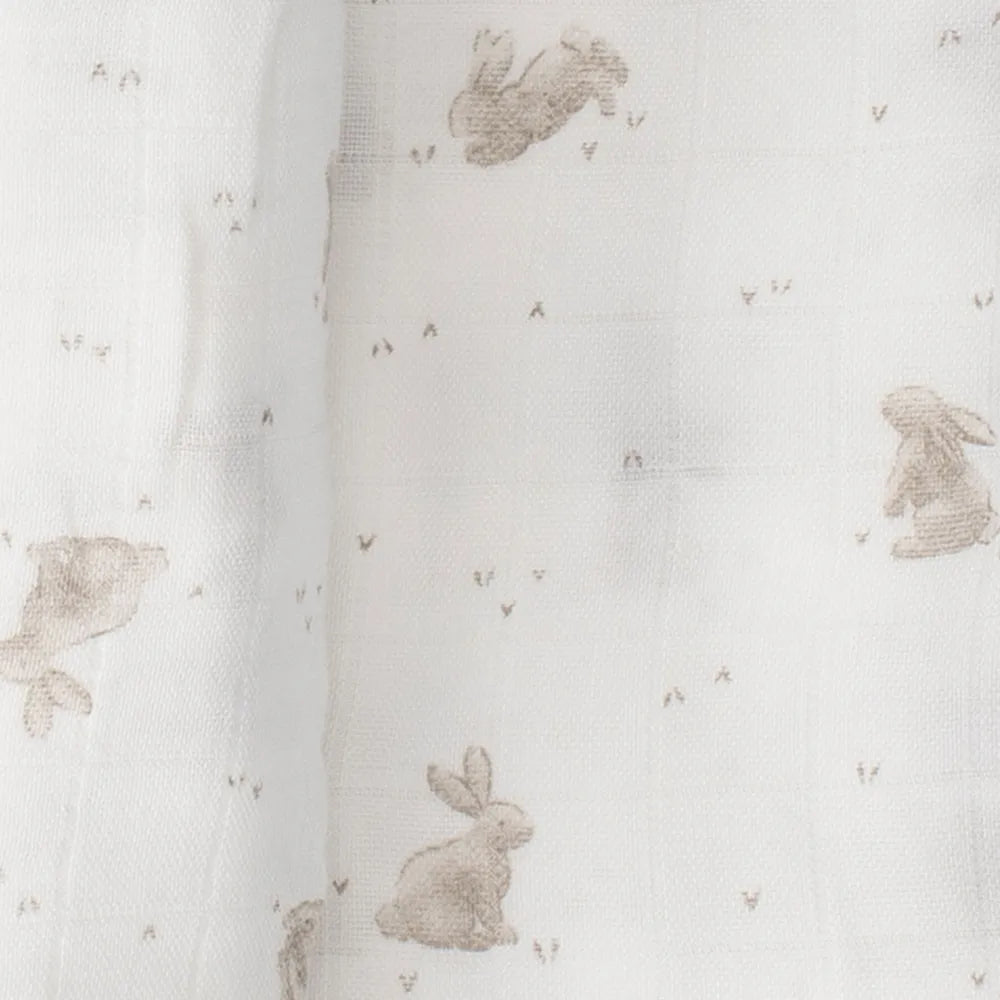 Little Bamboo / Soft Muslin Wraps 3 Pack - Stone Grey