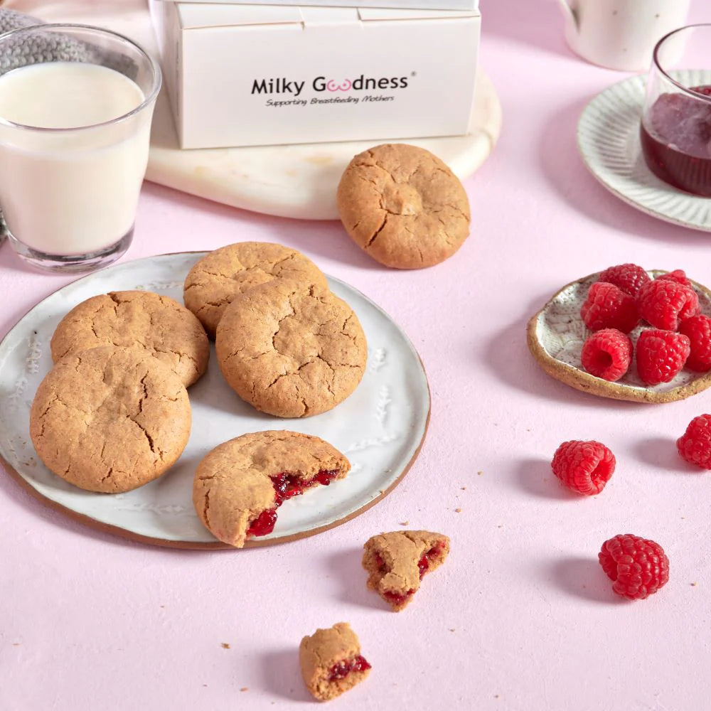 Milky Goodness / Raspberry (Dairy & Soy Free) Lactation Cookies