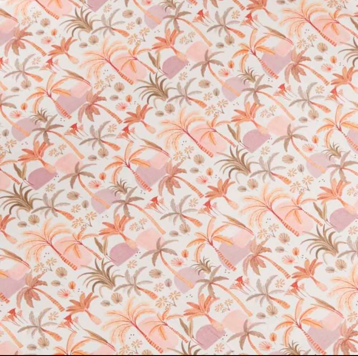 Snuggle Hunny / Fitted Cot Sheet - Palm Springs