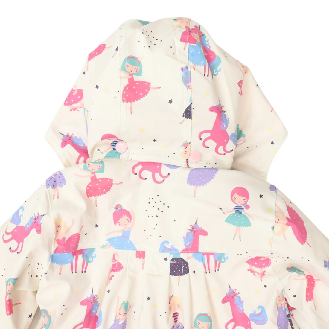 Korango / Dancing Unicorn Raincoat - Cream