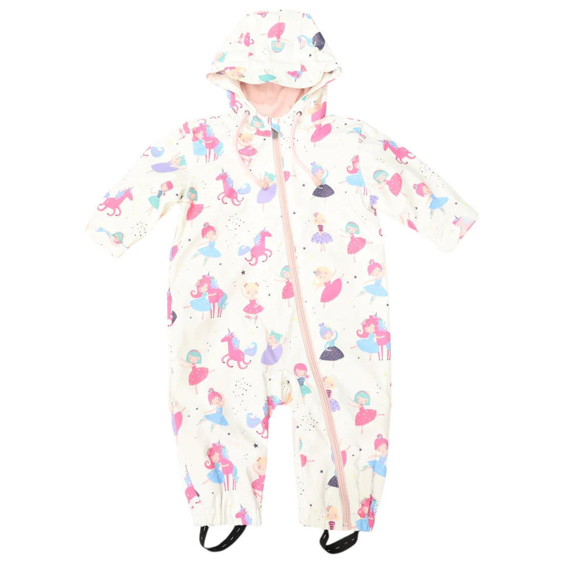 Korango / Dancing Unicorn Rain Suit - Cream