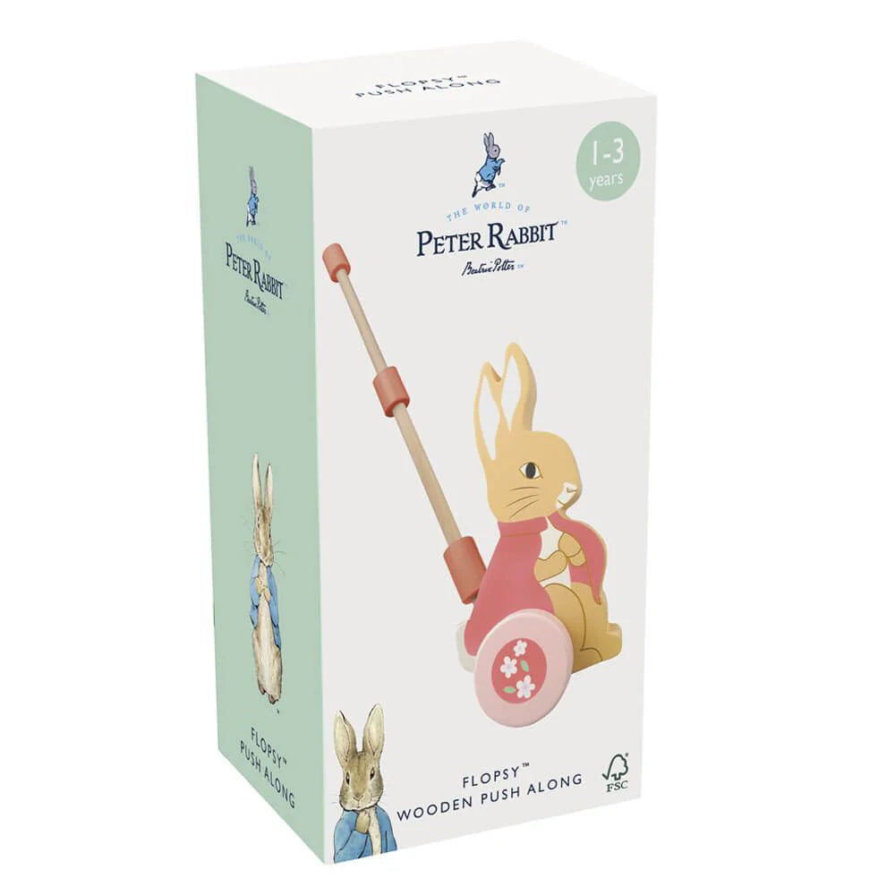 Peter Rabbit / Flopsy Wooden Push Along