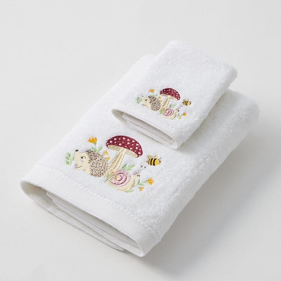 Jiggle & Giggle / Mushroom Meadow Bath Towel & Face Washer Set