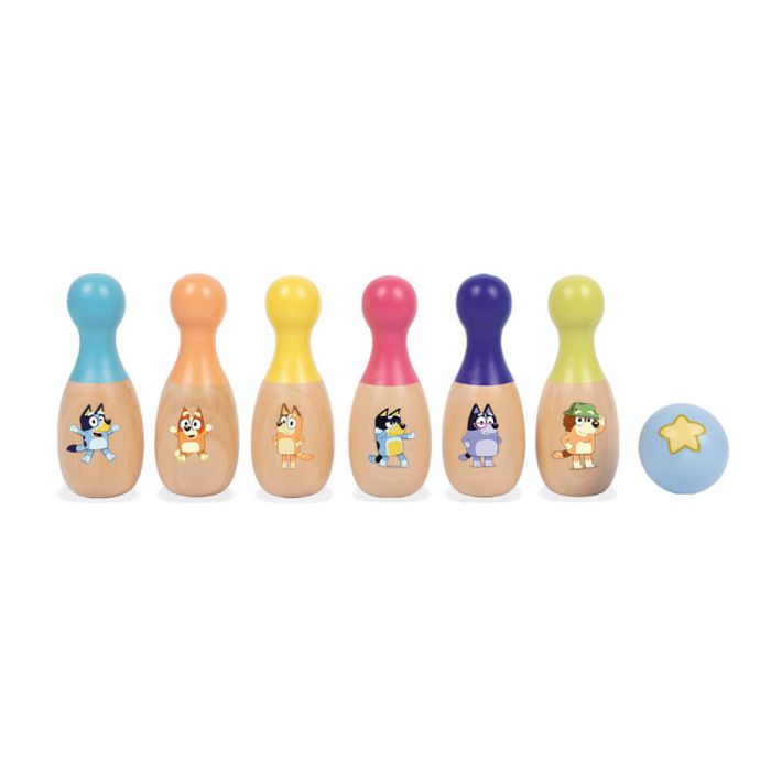 Bluey / Wooden Skittle Set