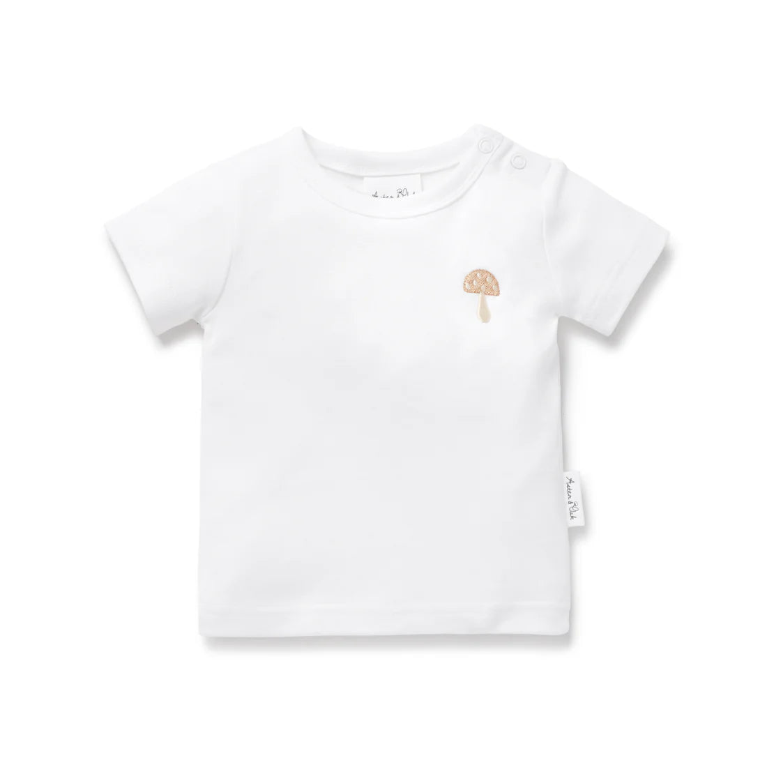 Aster & Oak / Embroidered Mushroom Tee