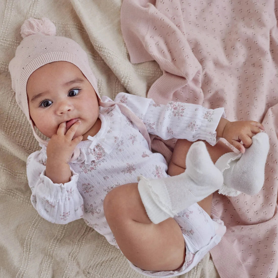 Aster & Oak / Posie Floral / Flutter Onesie