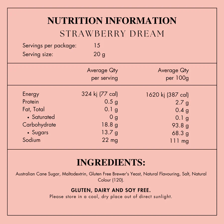 Made To Milk / Strawberry Dream Lactation Drink - GF, DF & SF