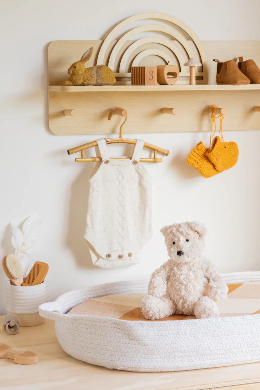 Nana Huchy / Jnr Freddy the Teddy - Cream