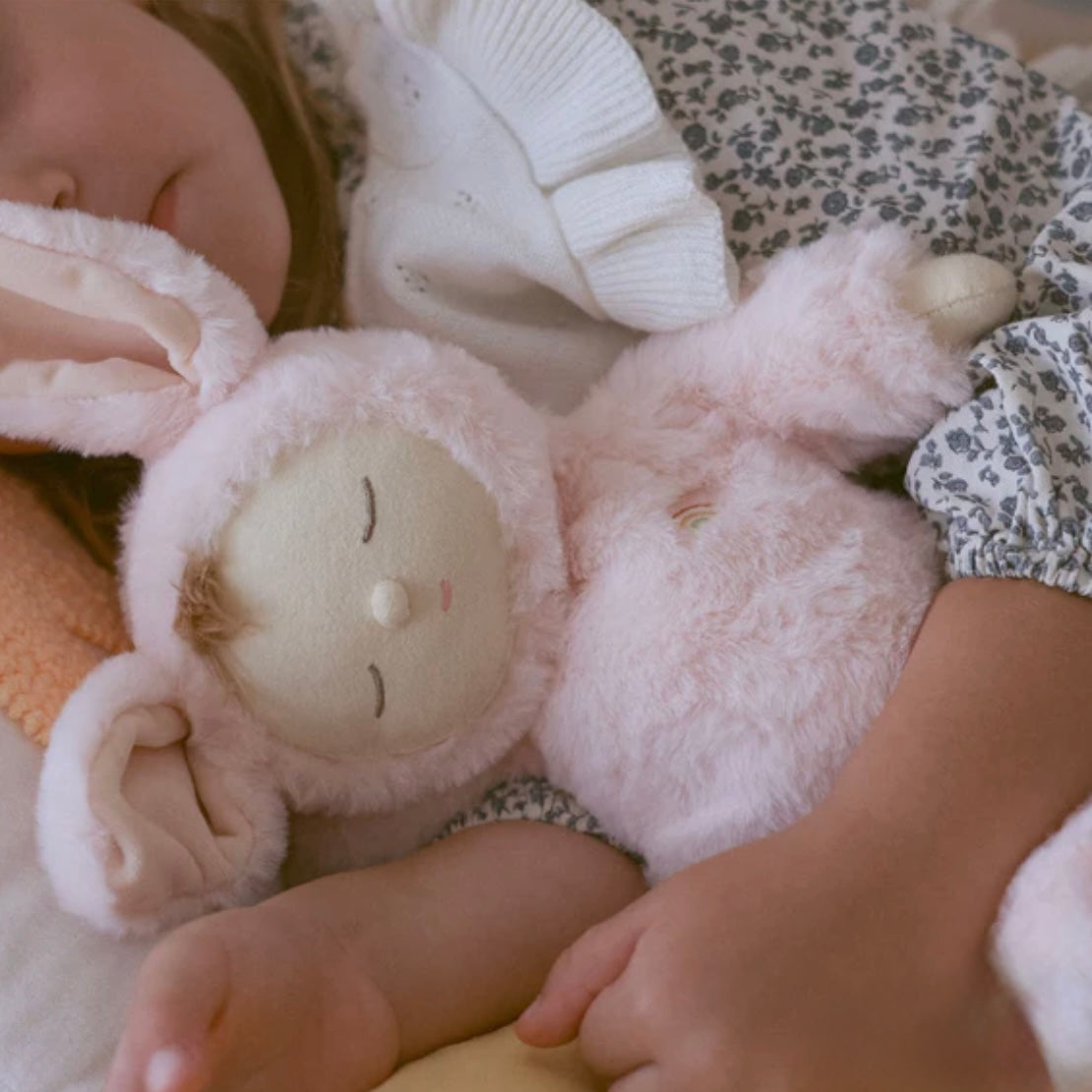 Olli Ella / Cozy Dinkum Doll / My First Lullaby - Bunny Moppet Pink
