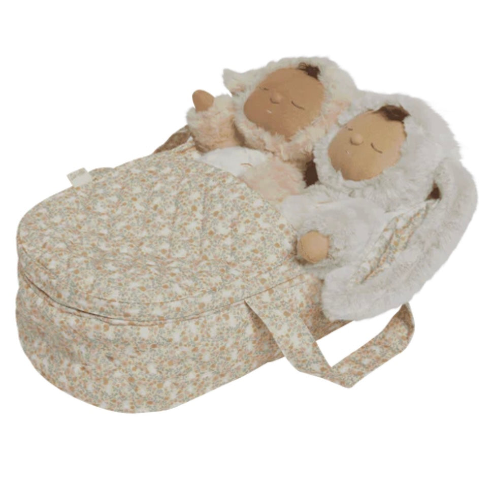 Olli Ella / Dinkum Dolls / Carry Cot - Garden Floral