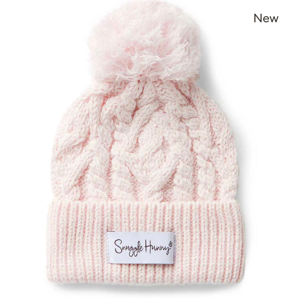 Snuggle Hunny / Organic Knit Beanie - Blush Pink