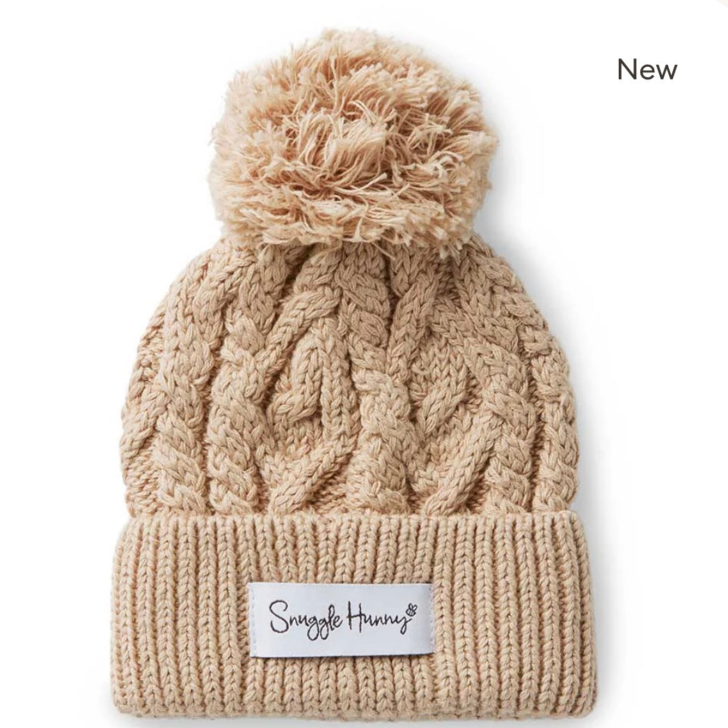 Snuggle Hunny / Organic Knit Beanie - Hazelnut