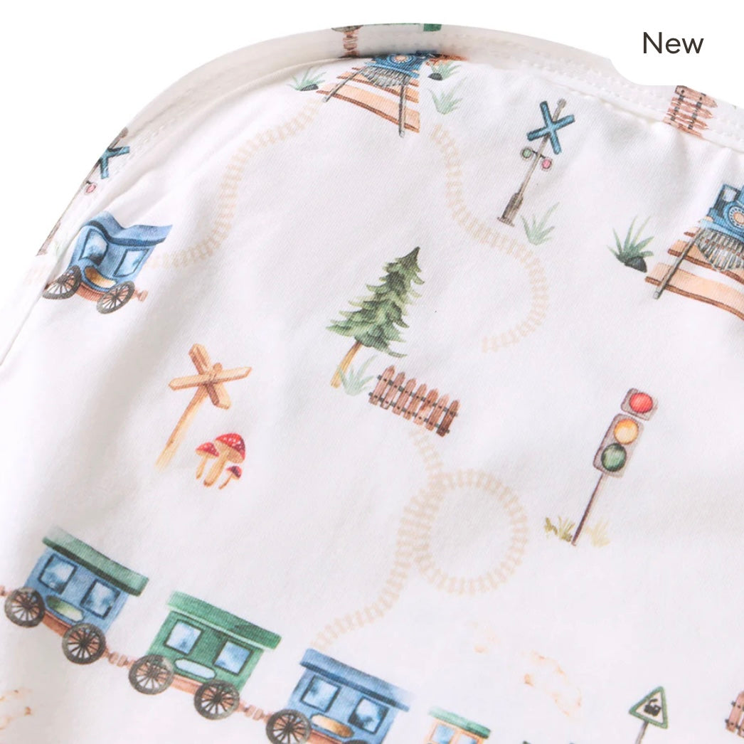 Snuggle Hunny / Jersey Wrap Set - Trains