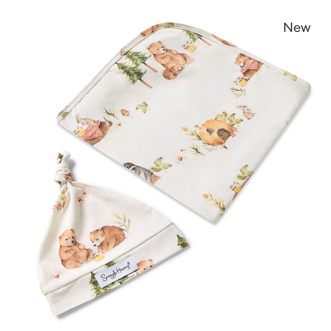 Snuggle Hunny / Jersey Wrap Set - Bears
