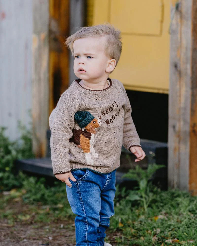Fox & Finch / Cool Dogs Woof Knitted Jumper