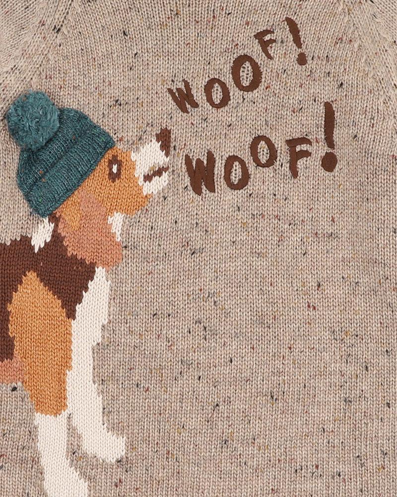 Fox & Finch / Cool Dogs Woof Knitted Jumper