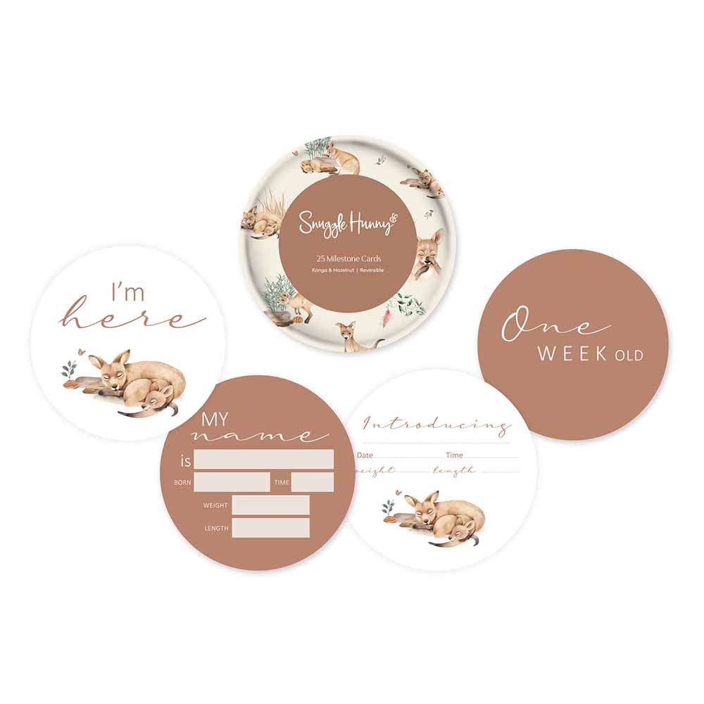 Snuggle Hunny Milestone Cards