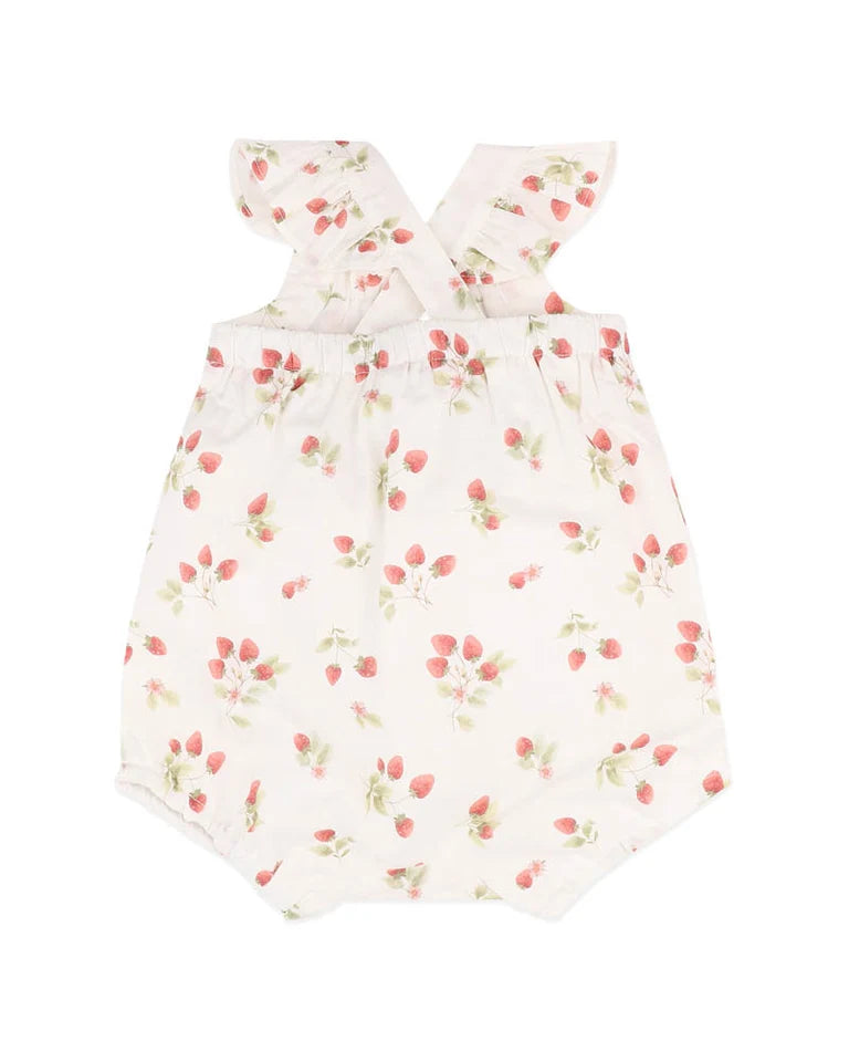 Bebe By Minihaha / Poppy Strawberry Print Romper