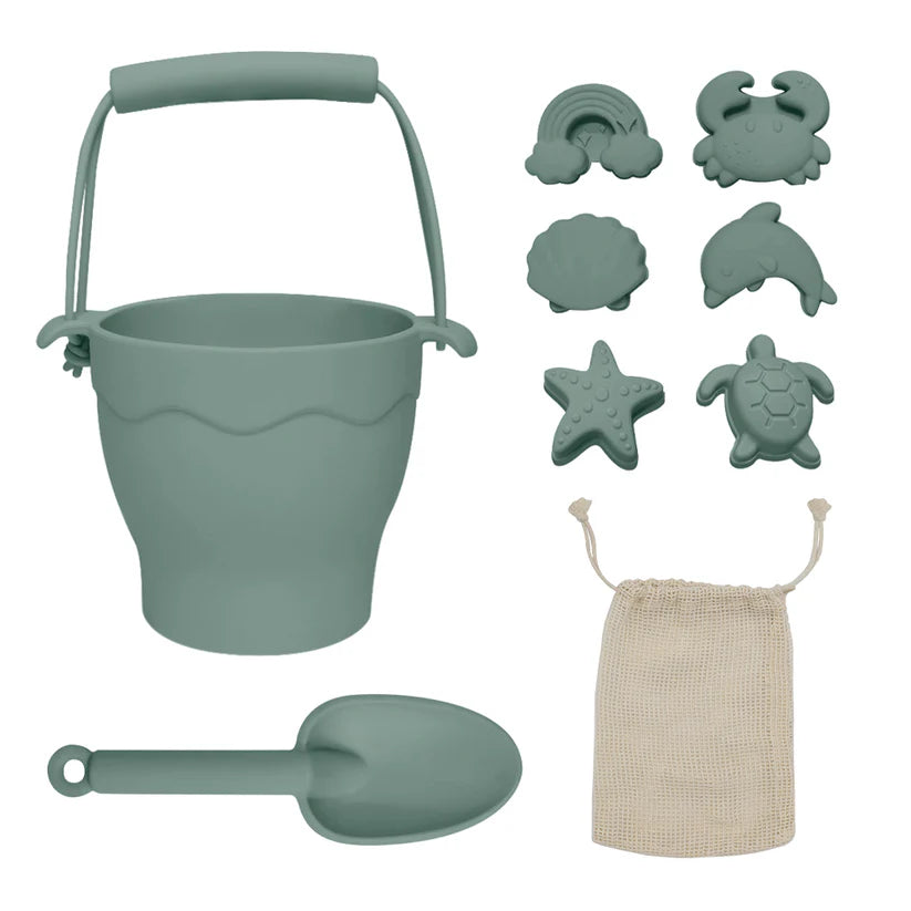 Living Textiles / Silicone 8pc Bucket & Spade Set