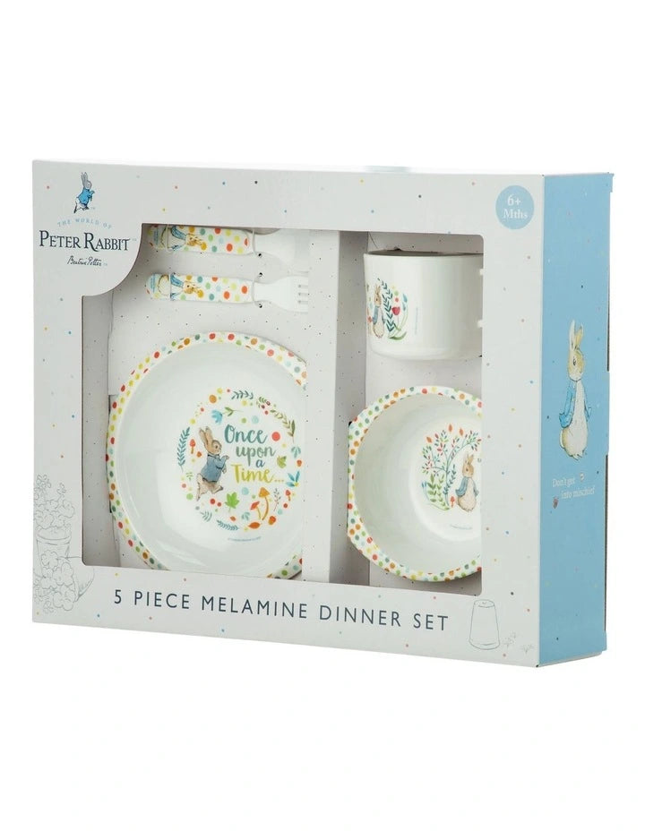 Peter Rabbit dinner set in box