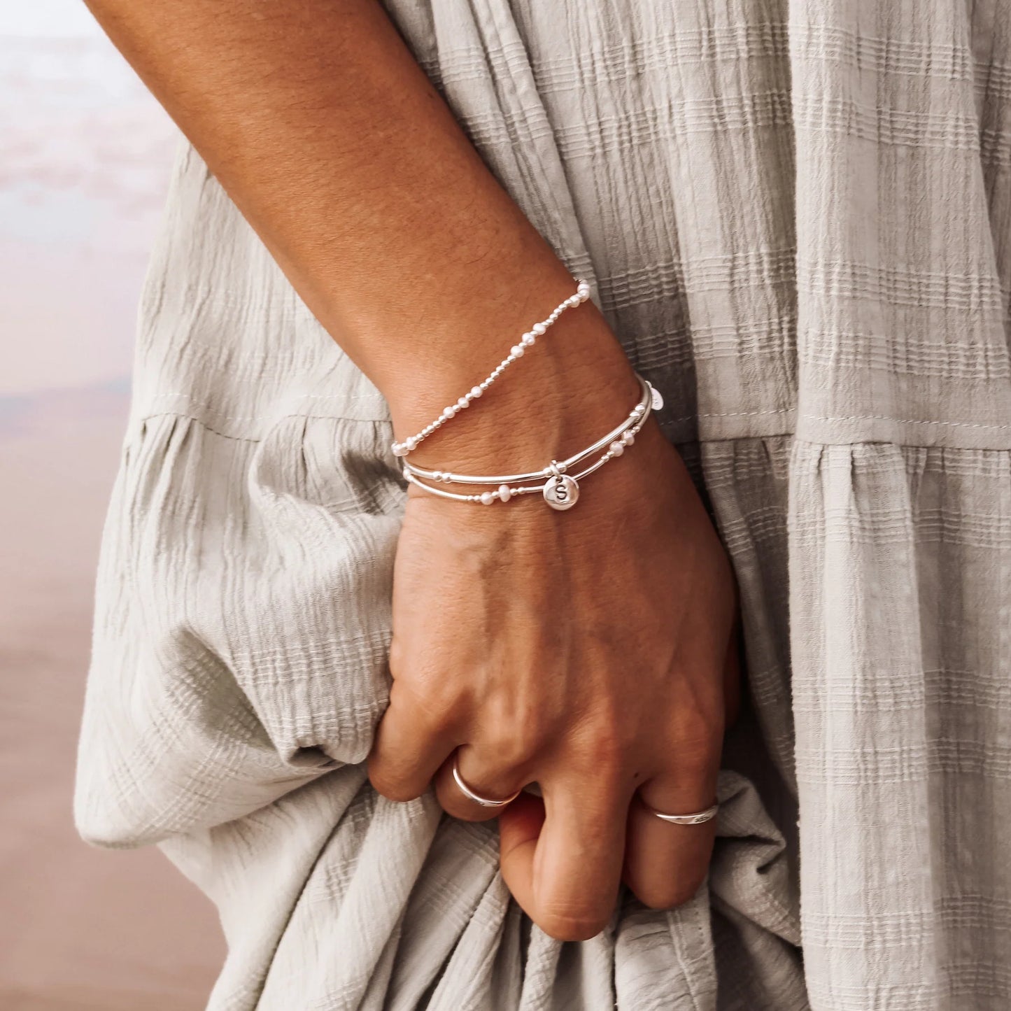 Petals Australia Jewellery Love Letter Sterling Silver Bracelets