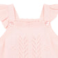 Bebe By Minihaha / Organic Pink Bobble Knit Bodysuit