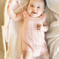 Bebe By Minihaha / Organic Pink Bobble Knit Bodysuit