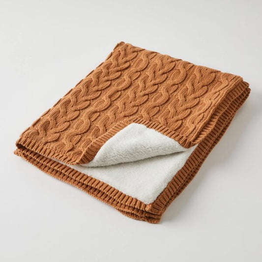 Aurora Cable Knit Baby Blanket / Jiggle & Giggle