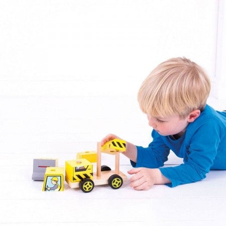 Bigjigs Toys - Stacking Bulldozer