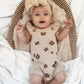 Aster & Oak / Flower Ruffle Knit Romper