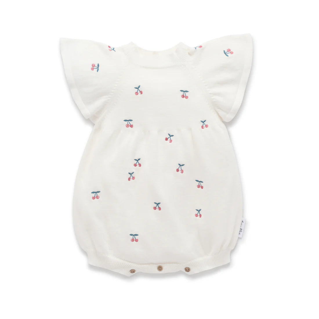 Aster & Oak / Cherry Knit Romper