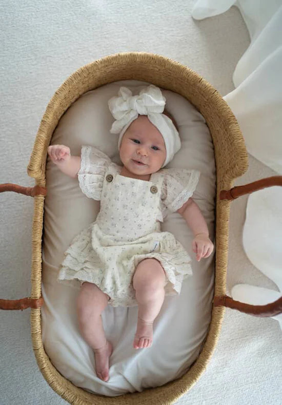 Aster & Oak / Sofia Floral Lace Trim Playsuit