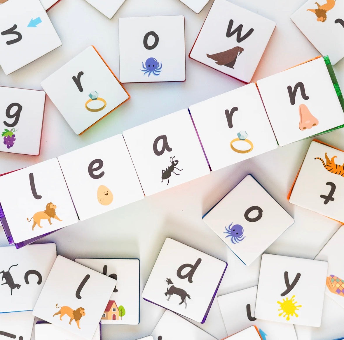 TileTek - 40 Piece Tile Topper - Alphabet Lower Case
