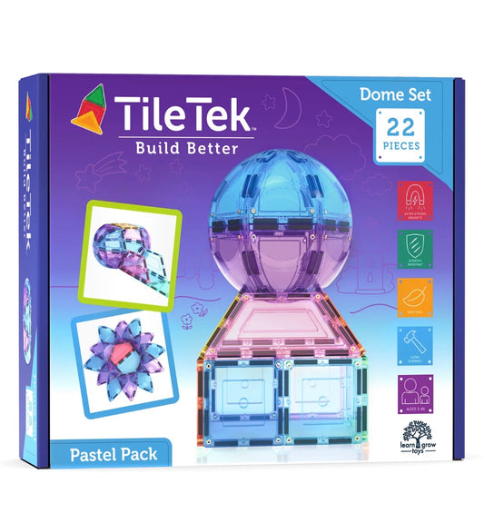 TileTek - 22 Piece - Pastel Dome Tile Set