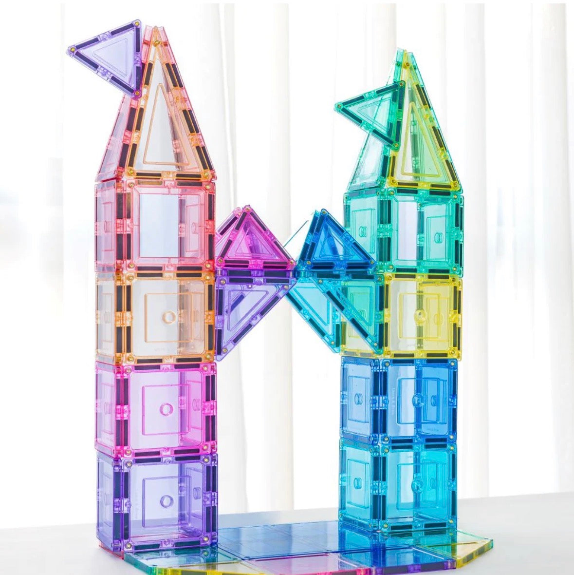 TileTek - 112 Piece Pastel Builders Tile Set