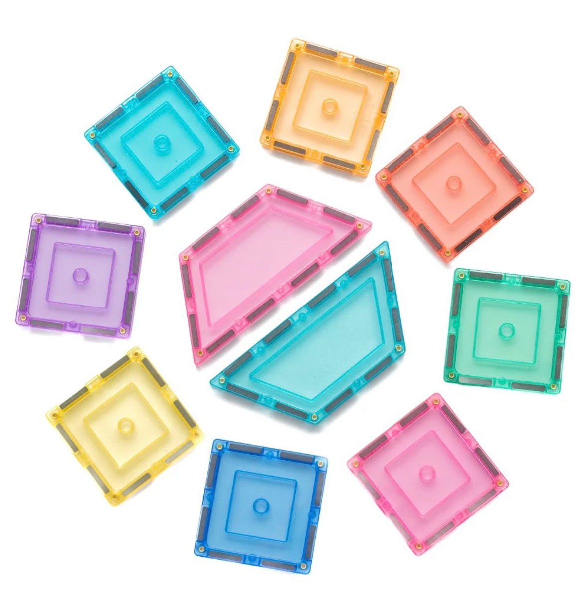 TileTek - 112 Piece Pastel Builders Tile Set