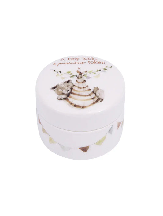Tiny Wonders / My First Curl Ceramic Keepsake Box
