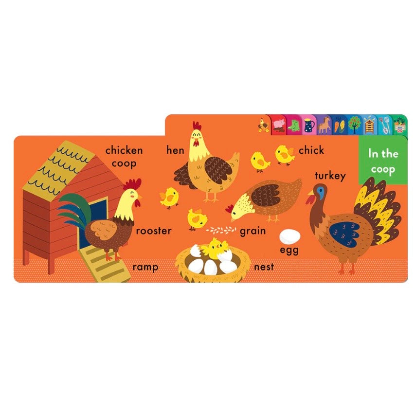 Chunky Tabbed Board Book - On the Farm