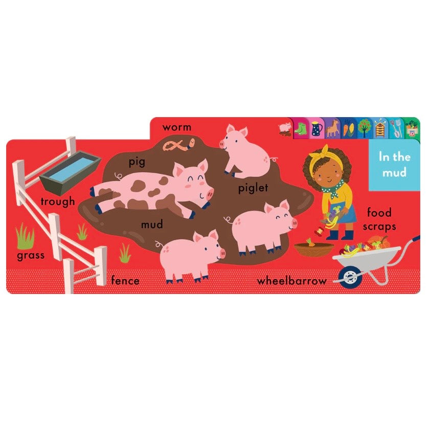 Chunky Tabbed Board Book - On the Farm