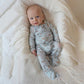 Bebe By Minihaha / Farm Print LS Zip Onesie